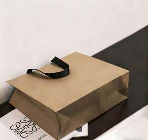 Sacs imprimés de luxe, sacs de shopping en papier kraft, sacs d'emballage personnalisés pour vêtements, cosmétiques, bijoux - Product Image 3