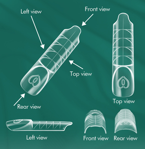 Nailpop Space Dual Forms French Nail 15 Misure Punte per <span class=keywords><strong>Unghie</strong></span> Riutilizzabili Strumenti di Estensione dal Design Speciale per Salone di Manicure 30 pz/scatola - Product Image 4