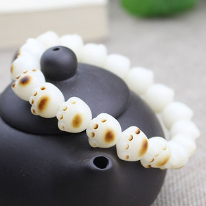 Bodhi Seed Carving <b>Cat</b> Paw Bracelet 19 Beads Round Shape Animal Pattern <b>Gift</b> Jewelry Hangzhou Origin - Product Image 4