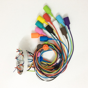 Suspendus Pendentif <span class=keywords><strong>Araignée</strong></span> <span class=keywords><strong>Lustre</strong></span> Pépinière Plafond Nordique Bricolage Couleur E27 Moderne Pendentif Plafonniers Menée Par Silicone - Product Image 2