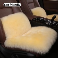 Échantillon de support pour la vente en gros : Nouvelle coussinette de siège avant de voiture en peluche, chaude et durable, en pure laine, universelle, vente directe des fabricants