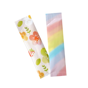 2.5x10cm trống rỗng đầy màu sắc nhiệt niêm phong lá nhôm cấp thực phẩm cá nhân phục vụ duy nhất bột gói gói bao bì - Product Image 2