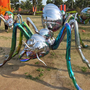 Scultura Gigante di Formica Colorata in Metallo per Esterni Decorazione Parco in Acciaio Inossidabile - Product Image 6