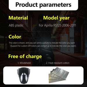 Pour Aprilia RS125 2006-2011 RS 125 2010 2009 2008 Kit de carénage de moto en ABS injecté, carénages personnalisés A0106-106a - Product Image 2