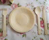 Assiettes rondes jetables en feuille de palmier, biodégradables, 16 cm, marque Huipeng, personnalisables avec emballage et logo sur mesure