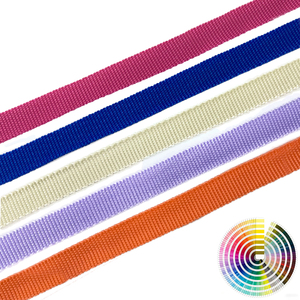 Cinta de Polipropileno de Alta Calidad de 10 mm, Lisa, con Cola para Rematar, Color Pantone, Adecuada para Rematar Zapatos y Sombreros - Product Image 1