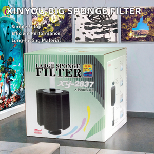 XY-2837/2838 xinoe बड़े प्लास्टिक स्पंज फिल्टर 5w 110-240v जलीय मछली टैंक लिविंग रूम बॉक्स के लिए पैक किया गया - Product Image 2