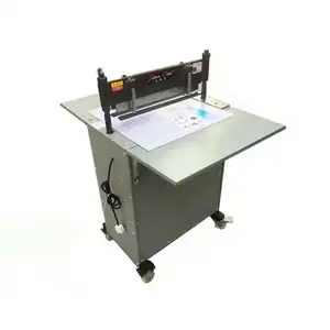 Découpeuse de table d'échantillons de tissus en zigzag pour vêtements Découpeuse de ceinture en cuir pour échantillons textiles Machine à découper