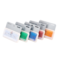 Feux latéraux LED multicolores 12V 24V pour camions, 129 mm, étanches, 4 trous de vis, pour camions et remorques universels