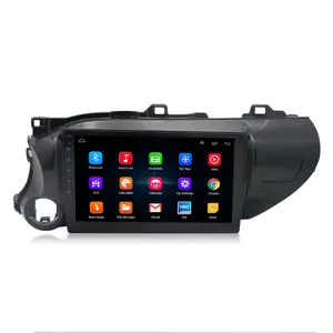 สำหรับโตโยต้าไฮลักซ์2016-2019 Android นำทางวิทยุ9นิ้วหน้าจอ Android 10ระบบนำทาง GPS