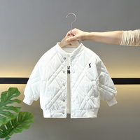 Nouvelle Veste d'Hiver 2026 pour Garçons, Broderie Dessin Animé, Matelassée, Épaisse, Chaude et Respirante, Ensemble d'Extérieur pour Tout-Petits