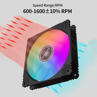 Lovingcool dissipateur thermique en plastique personnalisé 120mm refroidisseur d'air CPU 6pin rvb ventilateurs de refroidissement de boîtier d'ordinateur pour armoire PC