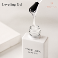 Gel de construction transparent professionnel pour ongles, idéal pour la manucure en salon, la pose d'extensions et la mise en forme des courbes C, compatible UV LED