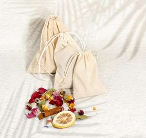 Sels de bain aux herbes extra-larges pour baignoire, filtre géant pour baignoire, bain relaxant biologique, sachet de thé pour bain de pieds de 4 oz, vente en gros - Product Image 3