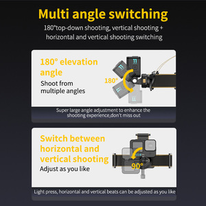 Support de sangle de tête magnétique YEAH pour Gopro Hero DJI Osmo <span class=keywords><strong>Insta360</strong></span> X3/X2/<span class=keywords><strong>One</strong></span> <span class=keywords><strong>R</strong></span>/RS Accessoires de caméra de sport d'action - Product Image 4