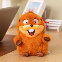 Peluche Castor Super Douce Brodée avec Rembourrage en Coton PP, Idéale comme Doudou pour Enfants – Nouveauté Tendance
