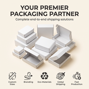 Caja de cartón para envío urgente de comercio electrónico, caja de correo con logotipo personalizado, caja de embalaje de envío corrugado - Product Image 3
