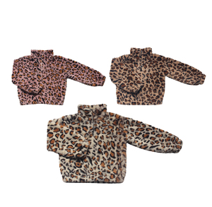 Veste d'hiver en fourrure rose à imprimé léopard pour <span class=keywords><strong>fille</strong></span> de 3 <span class=keywords><strong>ans</strong></span>, Offre Spéciale - Product Image 1