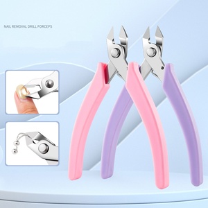 Ciseaux de manucure professionnels en métal durable en forme de U pour l'art des ongles, outils de pincement et de retrait de vernis - Product Image 2