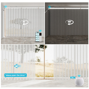 Tenda Verticale Motorizzata Intelligente Personalizzata di Alta Qualità, Lavabile in Lavatrice, Filtrante e Protettiva per la Privacy, per Porte Scorrevoli - Product Image 5