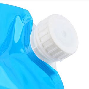 Borsa per beccuccio trasparente pieghevole in puro sacchetto per acqua trasparente 1L 2L 5L 10L porta da viaggio porta borsa per acqua con tappo di grandi dimensioni - Product Image 3