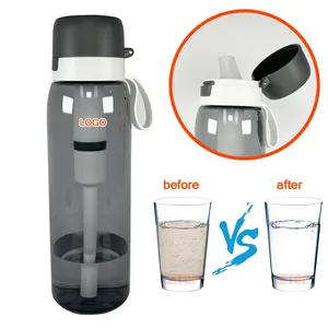 Eco-Friendly 750ml Tritan Portable Smart Nano Filter Living Borehole Well Water Filtration