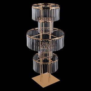 Centrotavola a 5 Livelli in Metallo Argento e Oro, Supporto per <span class=keywords><strong>Vasi</strong></span> di Fiori, Decorazione per Tavoli da Matrimonio e Feste - Product Image 6