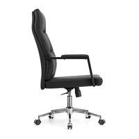 Chaise de bureau ergonomique moderne en cuir Cadeira escritorio Chaise de directeur de bureau en cuir Chaise de bureau de direction pivotante