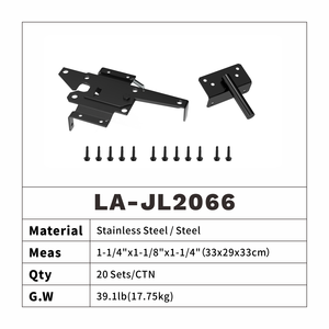 <span class=keywords><strong>Loquet</strong></span> de poteau robuste de 6 "<span class=keywords><strong>pour</strong></span> portes de ferme et clôtures d'élevage, boulon de sécurité en acier enduit de poudre noire, stock local américain - Product Image 5
