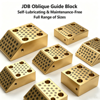 Bloc de guidage oblique JDB, en laiton haute résistance avec graisse graphite autolubrifiante, plaque anti-usure pour moule, plaque angulaire active