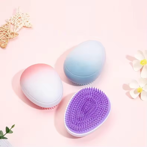 Peigne à cheveux en plastique, brosse à cheveux douce pour le <span class=keywords><strong>shampoing</strong></span>, masseur de cuir chevelu en silicone, peigne à <span class=keywords><strong>shampoing</strong></span> pour la tête - Product Image 2