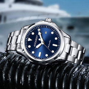 Aocasdiy a6096 Đồng hồ cơ sang trọng cho nam chất lượng cao lịch chống nước đèn ngủ Bộ lặp rỗng đa năng - Product Image 6