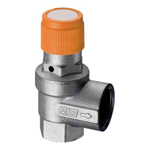 Valvola di Sicurezza Ordinaria SOLFAR Far 1/2\"F X 3/4\"F-6.0 bar per Sistemi Solari, Controllo Manuale, Struttura a Diaframma per Olio, Gas e Acidi - Product Image 1