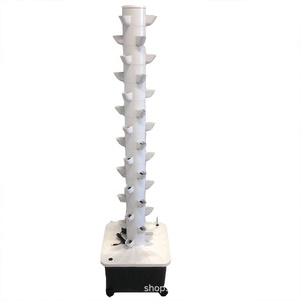 Idroponica coltiva <span class=keywords><strong>torri</strong></span> bianche 160/170cm eco-friendly in plastica resistente sistema di fioriera verticale per la coltivazione di ortaggi per la casa e il giardino - Product Image 5