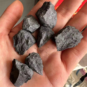 Shungite nera buona materia shungite grezza pezzi di shungite burattati - Product Image 2
