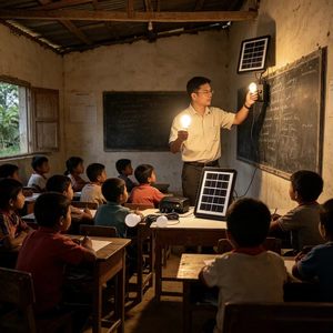 Portable <b>Solar</b> Powered LED <b>Light</b> <b>System</b> 2 Bulbs Home Lighting Kit USB Charging Camping Shed Tent Emergency Off-Grid Power Model - Product Image 4
