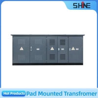 Transformador Eléctrico de Bobinado de Bobinas CE Pad de 1200W 50kVA, Precio de Transformador Trifásico Elevador Montado en Plataforma
