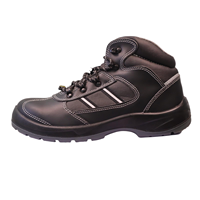 Chaussures de sécurité unisexes personnalisées, respirantes, antidérapantes, mi-montantes, avec embout en acier, semelle intermédiaire, doublure en maille, en cuir véritable
