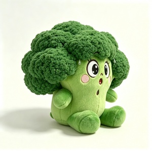 Almohada de Peluche de Brócoli Personalizada, Adorable y Suave, Juguete de Peluche de Brócoli, Animal de Peluche de Vegetal Verde - Product Image 1
