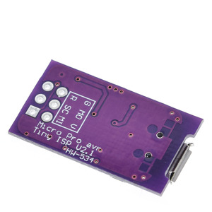 TZT-Micro USB pequeño AVR ISP ATtiny44 ATTiny45 <span class=keywords><strong>ATTiny85</strong></span>, módulo de programador ISP para microcontrolador de arranque IDE, 5V - Product Image 6