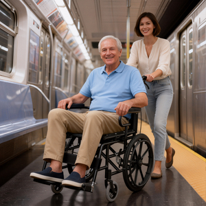 <span class=keywords><strong>Fauteuil</strong></span> <span class=keywords><strong>roulant</strong></span> directement de l'usine avec cadre en acier peint et siège en tissu Oxford respirant, pneus solides durables et double frein, autopropulsé - Product Image 2