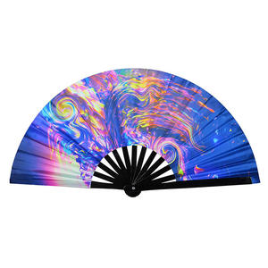 Abanicos de Mano de Bambú de 13 Pulgadas - Tradicionales, Clásicos, Ecológicos, Duraderos, con Logotipo Personalizado, Marca <span class=keywords><strong>Panda</strong></span>, Promoción, Publicidad, Plegables - Product Image 4