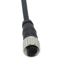 Connecteur de câble Ethernet M12 à 4 broches, code D, connecteur industriel étanche IP67 IP68, assemblage de câble de capteur