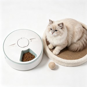 Custom Logo Smart Pet Feeder Distributeur Automatique Large Storage Dust Sealed Safe Automatic Pet Dispenser - Product Image 1