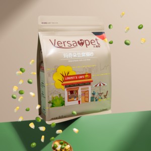 Arena para Gatos Versapet de Tofu, 2.5 kg, 6 Bolsas, Caramel Macchiato, Desechable por el Inodoro, Absorción Rápida, Control de Olores Superior - Product Image 5