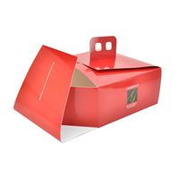 Boîte de transport pour gâteau au fromage basque de 6 pouces, écologique, de qualité alimentaire, portable, boîte d'emballage pour pâtisserie, gâteau aux fruits