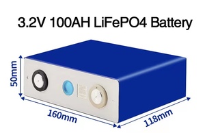 เซลล์แบตเตอรี่100AH 3.2V แบบปริซึมชาร์จไฟได้สำหรับระบบพลังงานแสงอาทิตย์ - Product Image 3