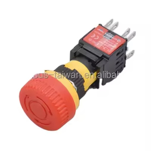 Botón pulsador de plástico plano y redondo de alta calidad, con carcasa de plástico de buena calidad, IP65, con función de bloqueo. - Product Image 2