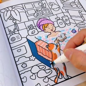 Libro da <span class=keywords><strong>Disegno</strong></span> e Colorazione per Bambini con Carta per Acquerello, Libro Educativo per la Prima Infanzia, Regalo all'Ingrosso - Product Image 1