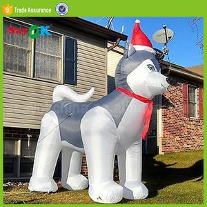 Fournitures gonflables de noël, chien <span class=keywords><strong>Husky</strong></span>, fournitures de décoration professionnelles, 1 pièce - Product Image 2